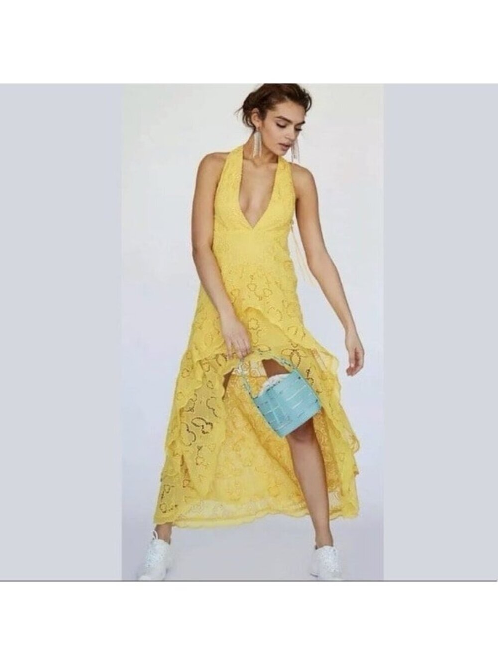 Free People Catalina lace maxi dress
